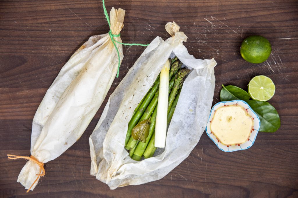 Spargel Papillote