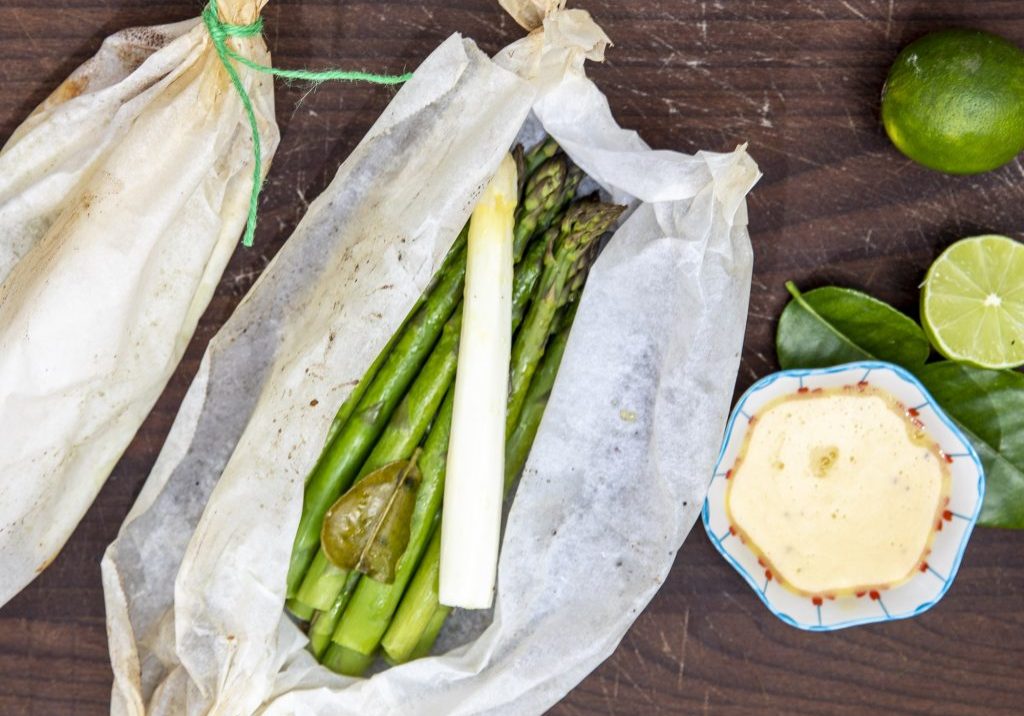 Spargel Papillote